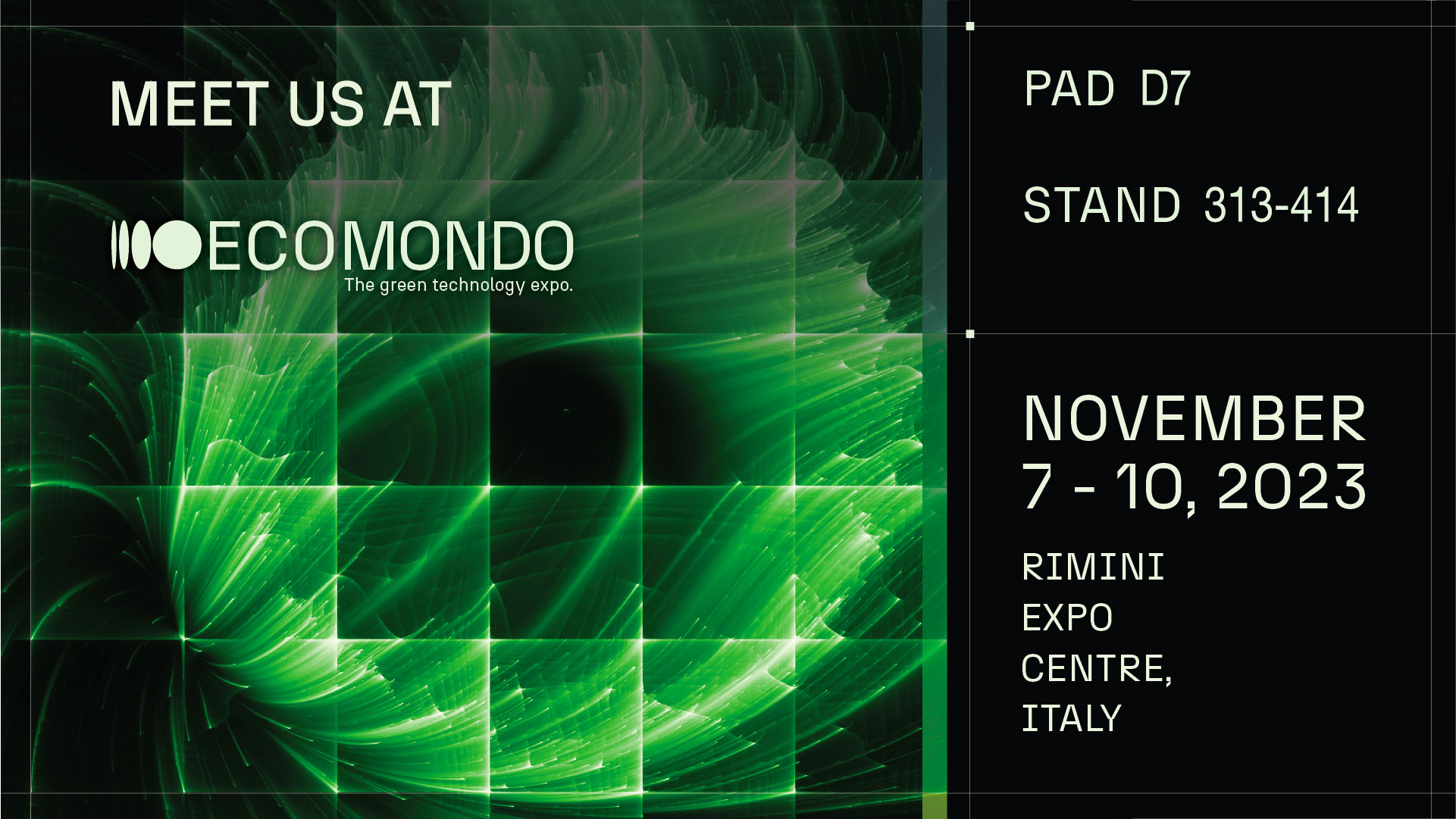 ECO23 MEET US PAD D7 STAND 313-414